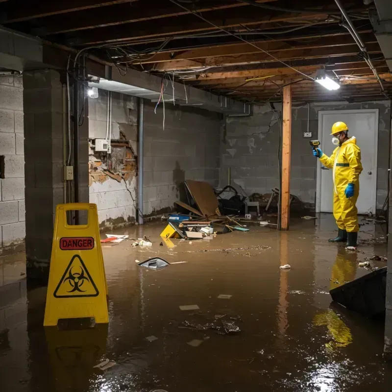 Flooded Basement Electrical Hazard in Broadview Park, FL Property